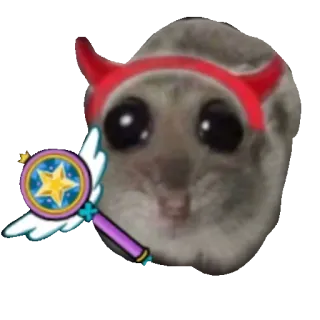 🪄 sugar glider sugar glider, cute, meme, devil, magic wand, horns, animal telegram sticker