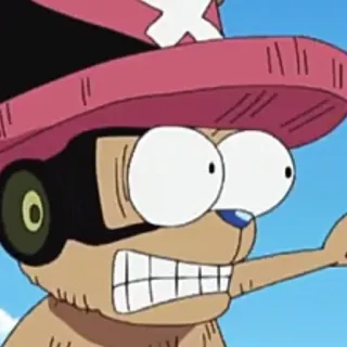 🤯 Tony Tony Chopper One Piece Anime, One Piece, Chopper, Tony Tony Chopper, Desenho animado telegram sticker