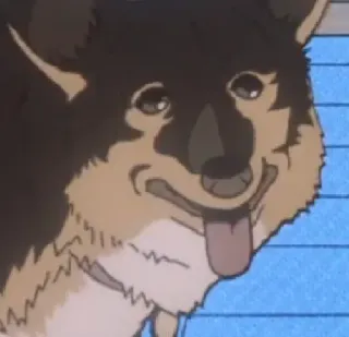 😋 perro, animal, mascota, lindo, lengua, dibujo animado, ilustración telegram sticker