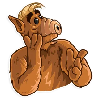 🧐 ALF ALF, Alien, Desenho animado, Série de TV, Anos 80 telegram sticker