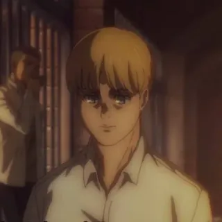 🙂 Armin Arlert Attack on Titan Armin Arlert, Attack on Titan, anime, manga, character telegram sticker
