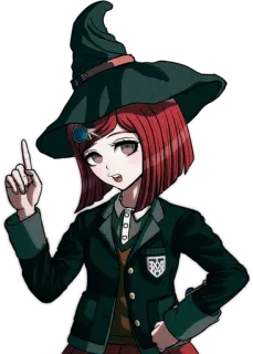 ☝ Himiko Yumeno Danganronpa V3: Killing Harmony Anime, Czarodziej, Mag, Magia, Postać whatsapp sticker