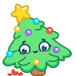 😗 pohon natal, liburan, meriah, dekorasi, kartun, bintang, ornamen telegram sticker