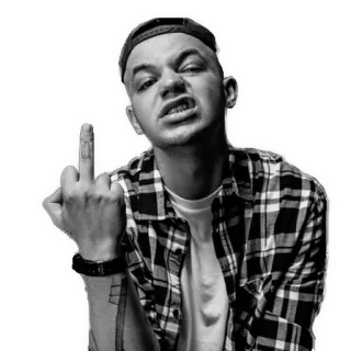 😠 dedo do meio, rude, ofensivo whatsapp sticker