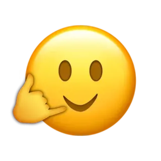 🤙 Emoji, Ruf mich an, Handgeste, Smiley, Kommunikation telegram sticker