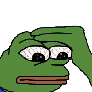 😐 Pepe the Frog Pepe, Kikker, Internetmeme, Meme whatsapp sticker