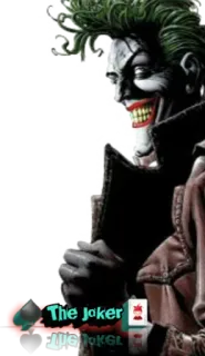 😜 Joker The Joker joker, dc comics, vilain, comics, clown, batman telegram sticker