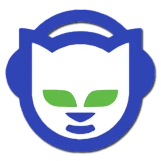 😳 napster, musik, logo, katze, kopfhörer, digitale musik, file sharing whatsapp sticker