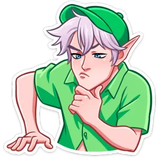 Рей и Эвер на каникулах @TgSticker telegram stickers