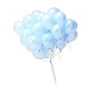 🎈 шары, синий, вечеринка, праздник, украшение, день рождения, событие telegram sticker