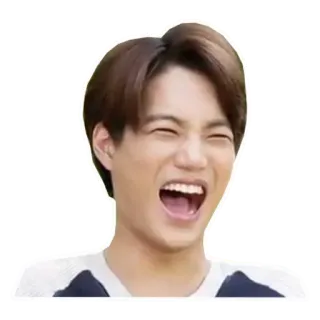 😄 riendo, feliz, sonrisa, persona, hombre, asiático whatsapp sticker