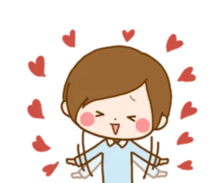 👩‍❤️‍👨 любовь, сердце, мультфильм, счастливый, радость, праздник telegram sticker