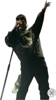 😜 hombre, cantante, micrófono, música, actuación, concierto telegram sticker