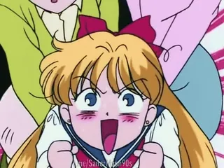 😵 Sailor Venus Sailor Moon Anime, Sailor Moon, Sailor Venus, Kartun, Ekspresi, Semangat telegram sticker