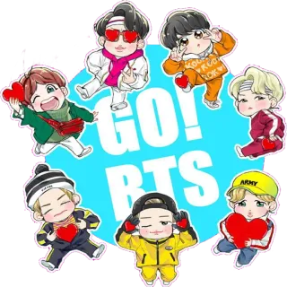 ❤️ GO! BTS kpop, 음악, 엔터테인먼트, bts telegram sticker