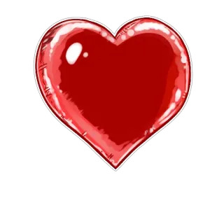 ❤️ corazón, amor, rojo, san valentín, símbolo, emblema telegram sticker