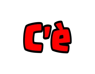 ❤ c'è italiano, c'è, semplice, rosso telegram sticker