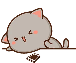 🤣 gato, desenho animado, adesivo, fofo, animal, telefone telegram sticker
