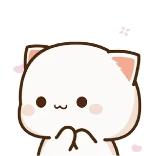😉 gatto, carino, animale, kawaii, adesivo, pesca telegram sticker