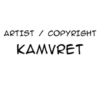 👩‍🎨 ARTIST / COPYRIGHT KAMVRET artista, copyright, KAMVRET, logo, texto telegram sticker
