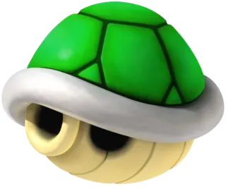 🐢 turtle shell, video game, green, shell, mario, koopa telegram sticker