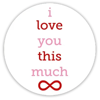 💚 i love you this much love, relationship, infinity, heart, cute telegram sticker