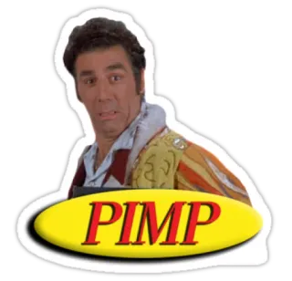 😎 PIMP pappone, offensivo, Kramer telegram sticker