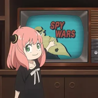 🥜 Anya Forger Spy x Family SPY WARS anime, tv, spy, cartoon, character, television, spy wars whatsapp sticker