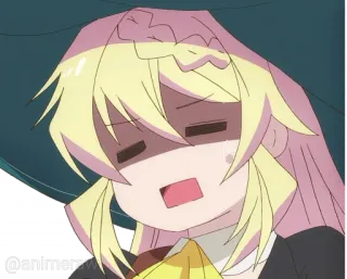 😦 @animeraw anime, cartoon, character, sad, upset telegram sticker
