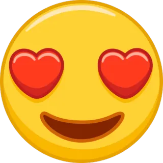 😍 Emoji, Amour, Coeur, Affection, Joyeux, Smiley telegram sticker