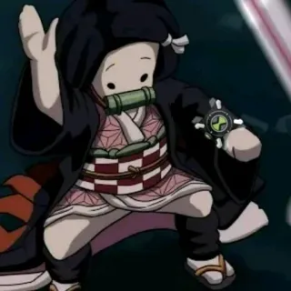 🌈 Nezuko Kamado Demon Slayer Nezuko Kamado, Demon Slayer, anime, cartoon, fanart, parody telegram sticker