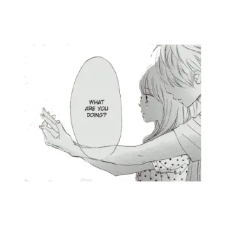 🙄 WHAT ARE YOU DOING? Mangá, Anime, Casal, Pergunta, Conversa whatsapp sticker