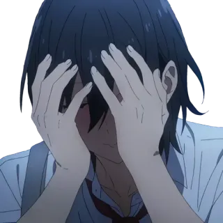 ❤ Anime, Traurig, Besorgt, Weinend, Verärgert, Manga telegram sticker