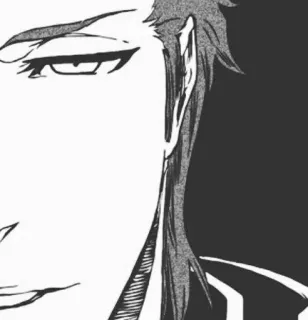 ♥ Aizen Sosuke Bleach anime, manga, villain, serious, smug telegram sticker