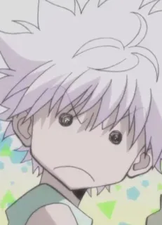 🥺 Killua Zoldyck Hunter x Hunter Anime, Killua, Hunter x Hunter, Manga, Ausdruck, Niedlich telegram sticker