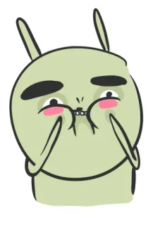 😳 Desenho animado, Personagem, Engraçado, Criatura, Ilustração, Sticker telegram sticker