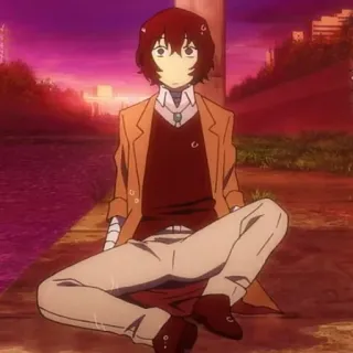 Dazai Osamu • @AnimeCrunch_Stickers whatsapp stickers