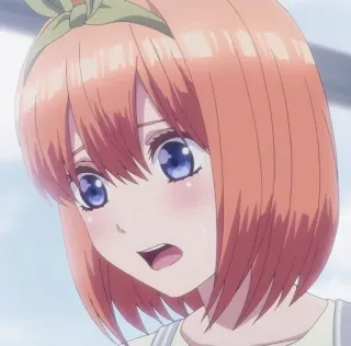 🍑 Yotsuba Nakano The Quintessential Quintuplets Anime, Personnage, Yotsuba Nakano, The Quintessential Quintuplets, Dessin animé, Mignon, Fille telegram sticker