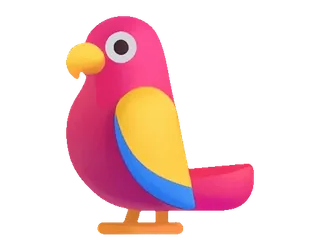 🦜 parrot, bird, animal, tropical, cute, cartoon, colorful telegram sticker