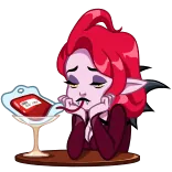 Lady Vampire telegram stickers