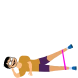 🦵 exercício, treino, banda de resistência, exercício para pernas, fitness telegram sticker