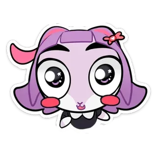 😳 dễ thương, thỏ, kawaii, hoạt hình, nhãn dán, anime, nhân vật whatsapp sticker