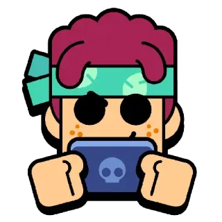 📱 Videospiel, Gamer, Schädel, Charakter, Stirnband telegram sticker