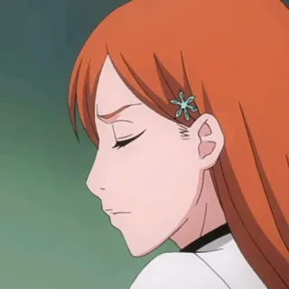 😑 Orihime Inoue Bleach anime, character, girl, Bleach telegram sticker
