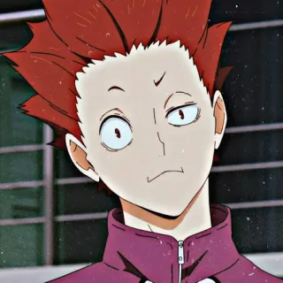 🤨 Tendō Satori Haikyuu!! anime, character, tendō satori, haikyuu, manga, cartoon telegram sticker