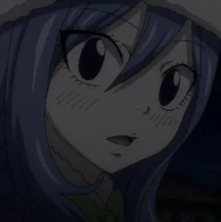 🌊 Juvia Lockser Fairy Tail Anime, Fairy Tail, Juvia Lockser, Dessin animé telegram sticker