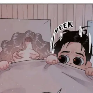 ⛲️ PEEK Mengintip, Bersembunyi, Komik, Lucu, Kamar tidur telegram sticker