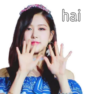 🤗 hai Rose, Blackpink, Salut, Salutation, K-pop whatsapp sticker
