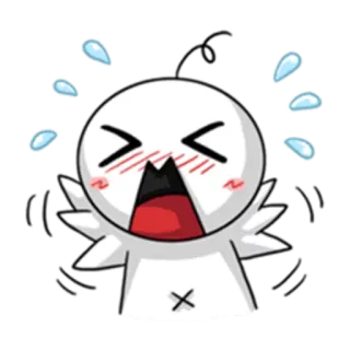 😆 huilen, cartoon, emotioneel, tranen, anime telegram sticker
