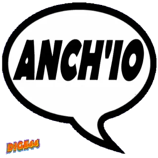 🤞 ANCH'IO Italiano, Frase, Fumetto, Anch'io, Accordo telegram sticker